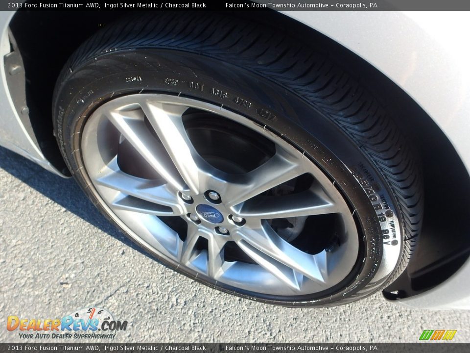 2013 Ford Fusion Titanium AWD Ingot Silver Metallic / Charcoal Black Photo #10