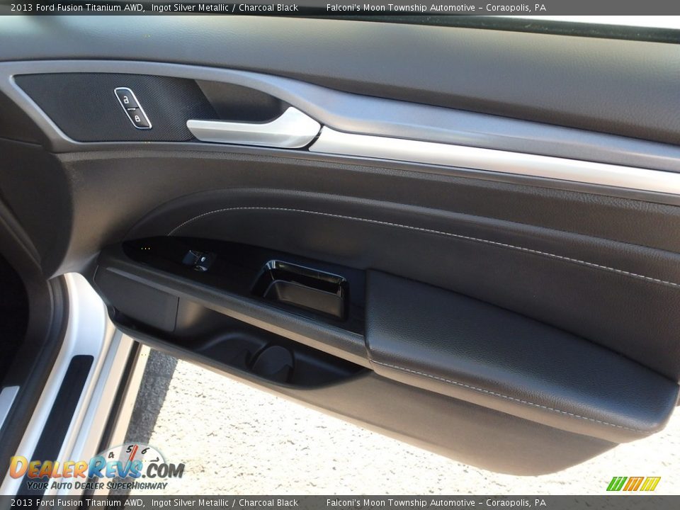 2013 Ford Fusion Titanium AWD Ingot Silver Metallic / Charcoal Black Photo #14