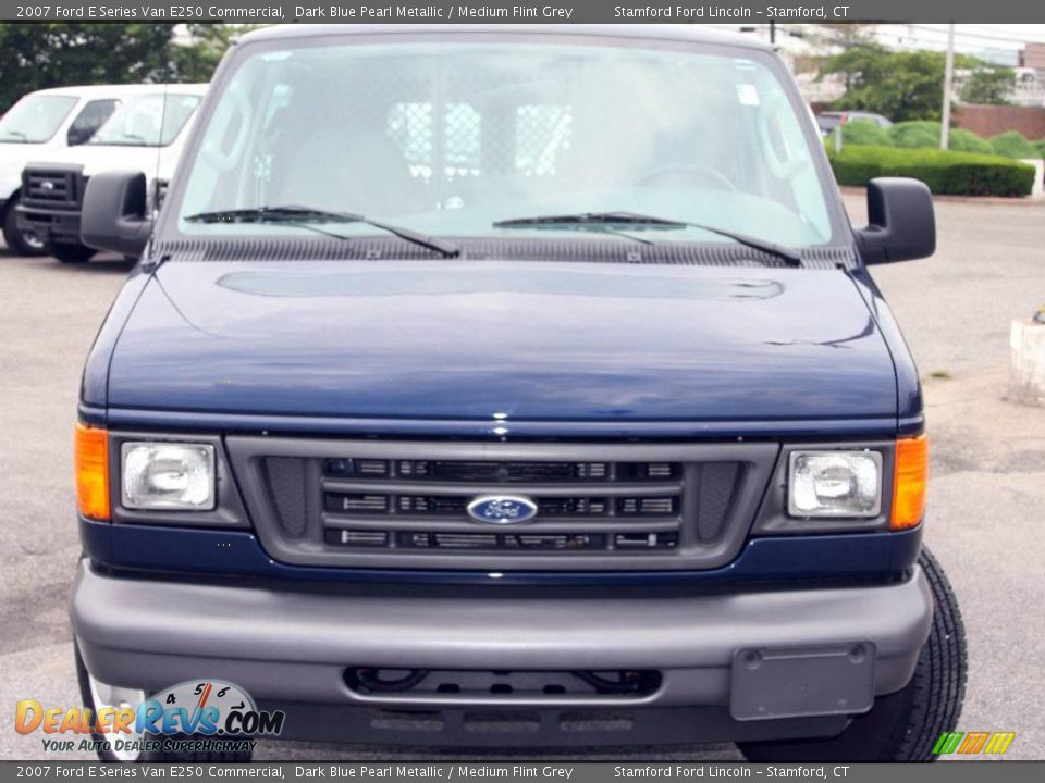 2007 Ford E Series Van E250 Commercial Dark Blue Pearl Metallic / Medium Flint Grey Photo #2