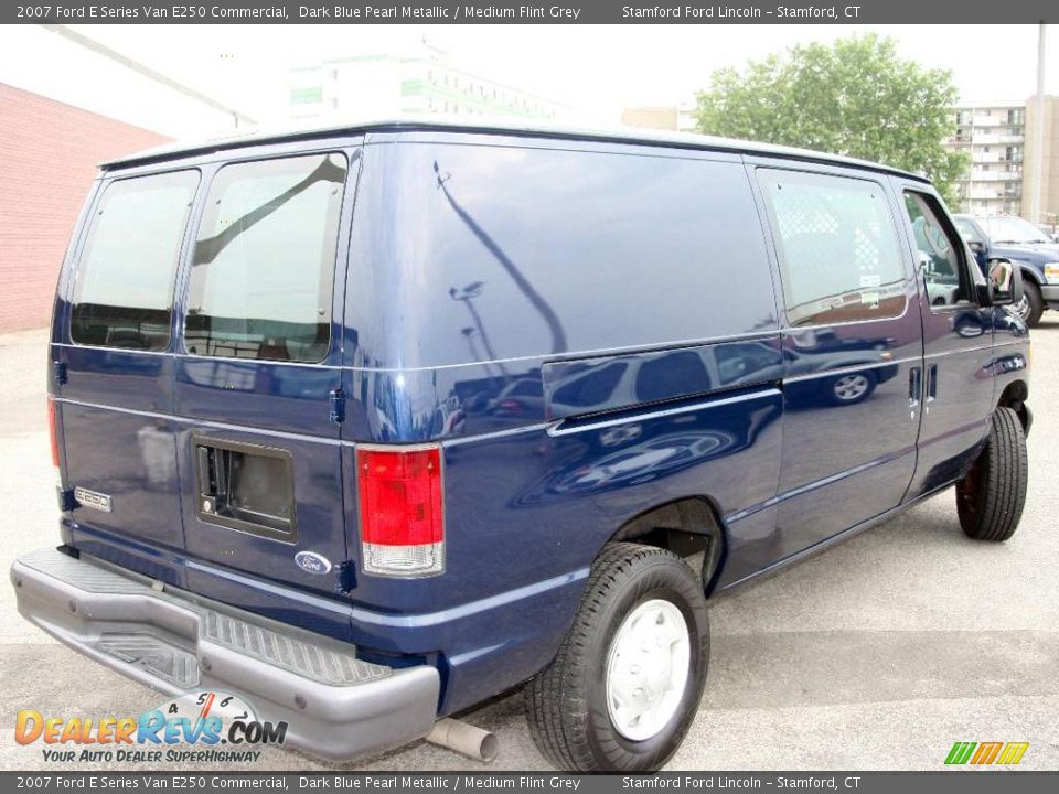 2007 Ford E Series Van E250 Commercial Dark Blue Pearl Metallic / Medium Flint Grey Photo #5