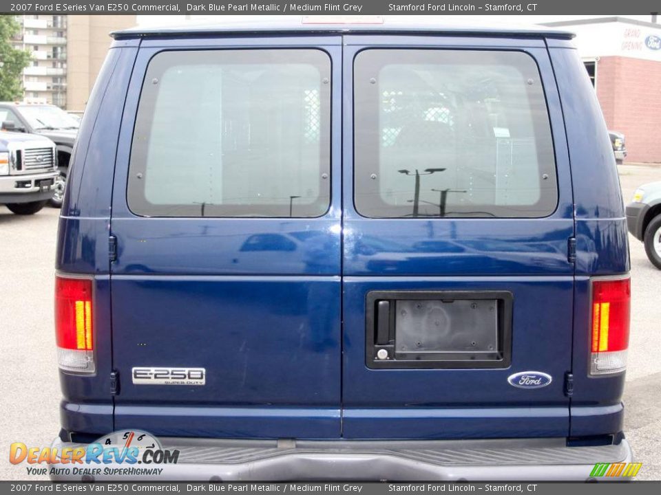 2007 Ford E Series Van E250 Commercial Dark Blue Pearl Metallic / Medium Flint Grey Photo #6