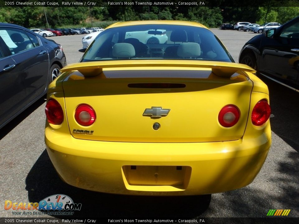 2005 Chevrolet Cobalt Coupe Rally Yellow / Gray Photo #3