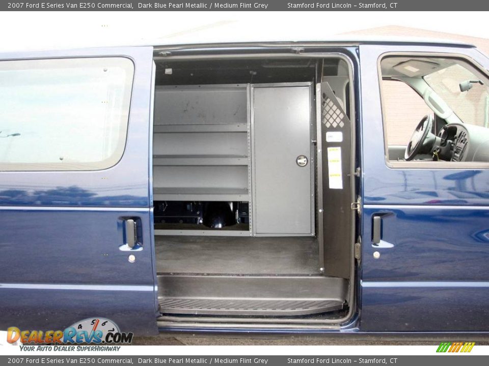 2007 Ford E Series Van E250 Commercial Dark Blue Pearl Metallic / Medium Flint Grey Photo #13