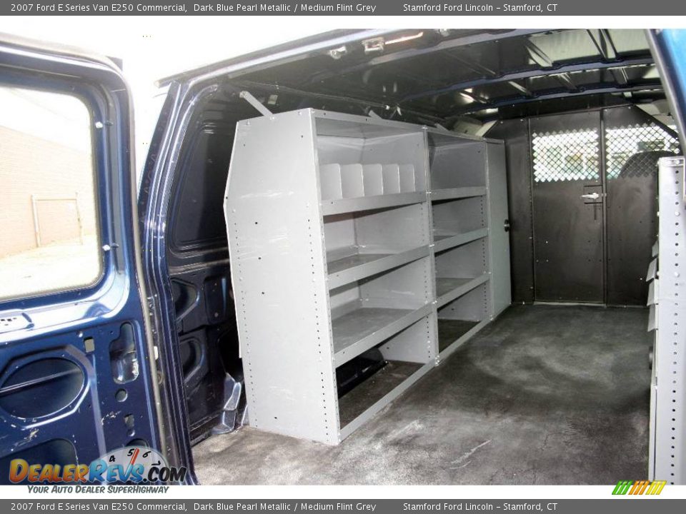 2007 Ford E Series Van E250 Commercial Dark Blue Pearl Metallic / Medium Flint Grey Photo #14