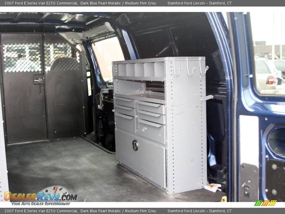 2007 Ford E Series Van E250 Commercial Dark Blue Pearl Metallic / Medium Flint Grey Photo #15