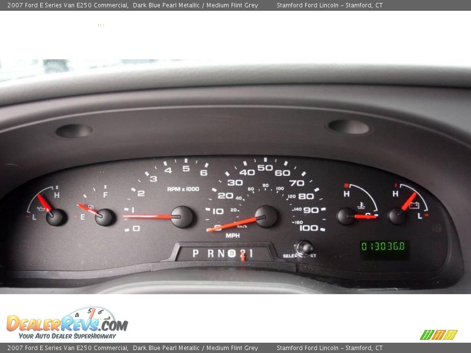 2007 Ford E Series Van E250 Commercial Dark Blue Pearl Metallic / Medium Flint Grey Photo #19