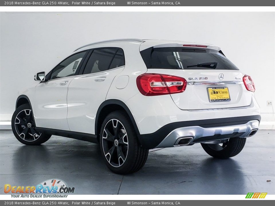 2018 Mercedes-Benz GLA 250 4Matic Polar White / Sahara Beige Photo #3