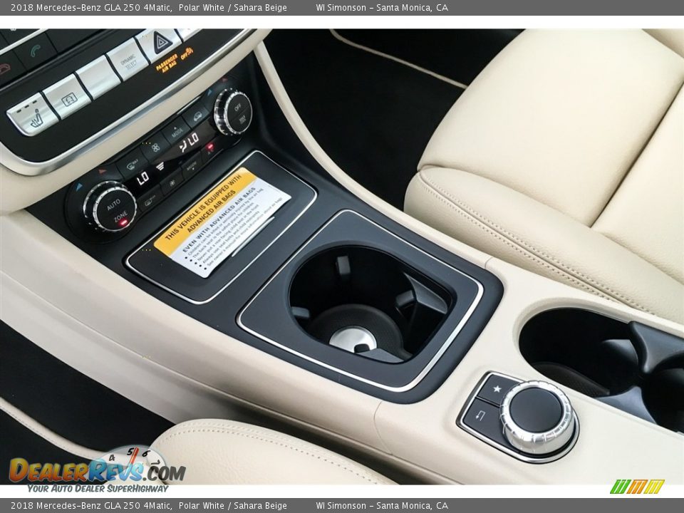 2018 Mercedes-Benz GLA 250 4Matic Polar White / Sahara Beige Photo #7