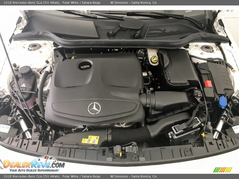 2018 Mercedes-Benz GLA 250 4Matic Polar White / Sahara Beige Photo #8
