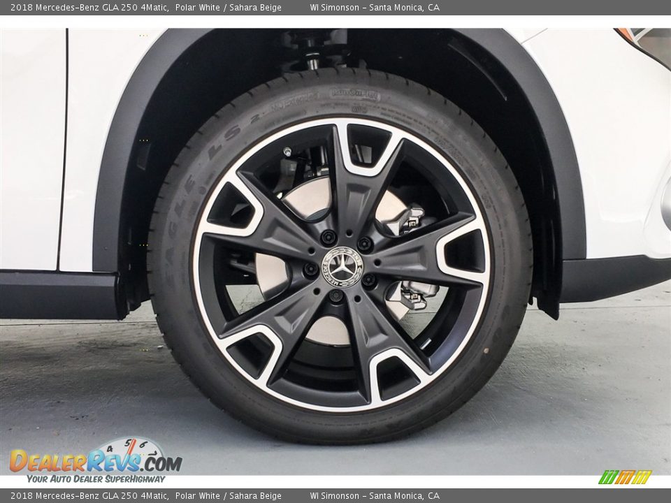 2018 Mercedes-Benz GLA 250 4Matic Polar White / Sahara Beige Photo #9