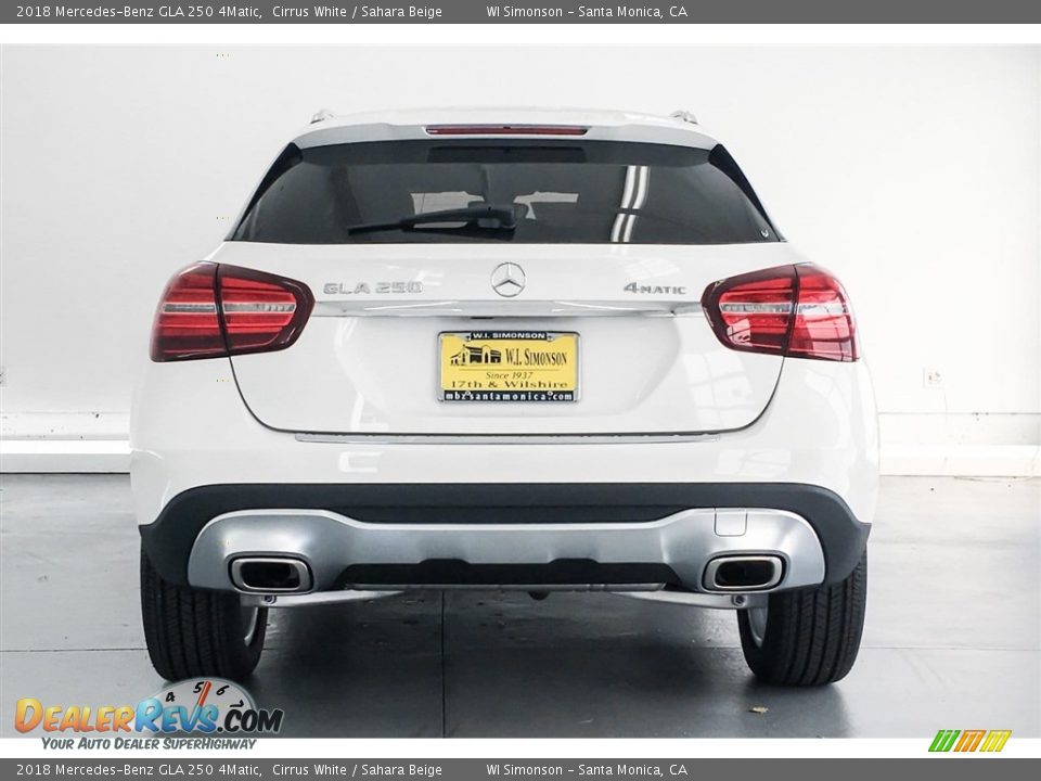 2018 Mercedes-Benz GLA 250 4Matic Cirrus White / Sahara Beige Photo #4
