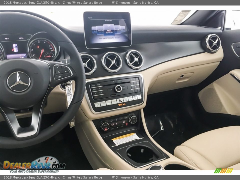 2018 Mercedes-Benz GLA 250 4Matic Cirrus White / Sahara Beige Photo #6