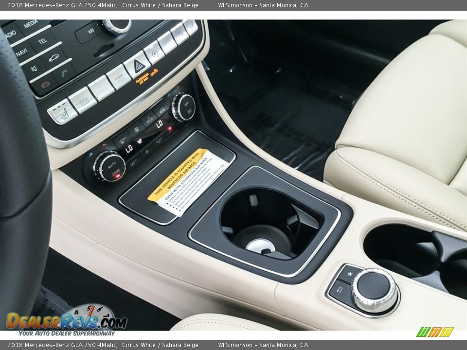 2018 Mercedes-Benz GLA 250 4Matic Cirrus White / Sahara Beige Photo #7
