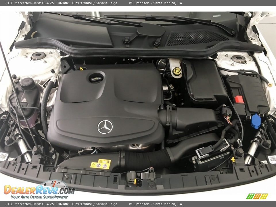 2018 Mercedes-Benz GLA 250 4Matic Cirrus White / Sahara Beige Photo #8