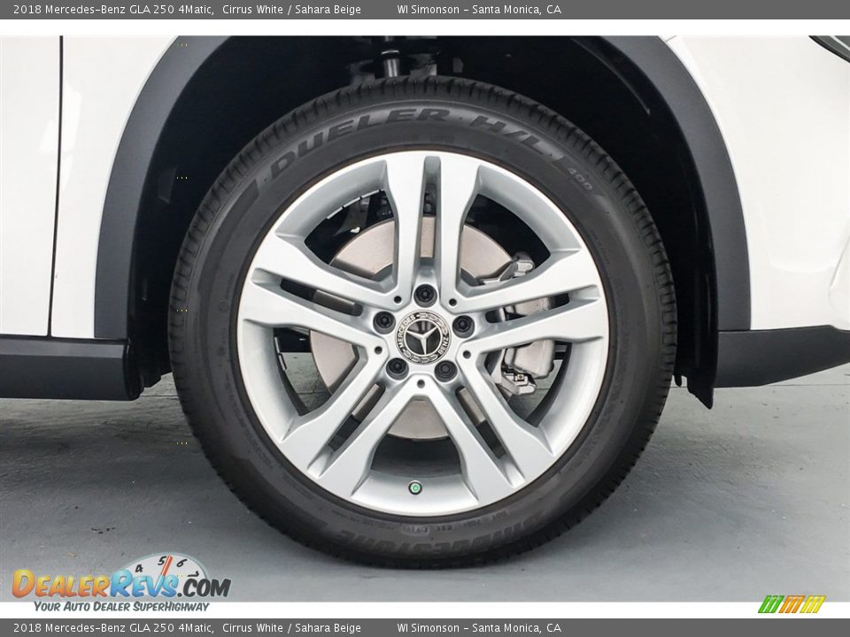 2018 Mercedes-Benz GLA 250 4Matic Cirrus White / Sahara Beige Photo #9