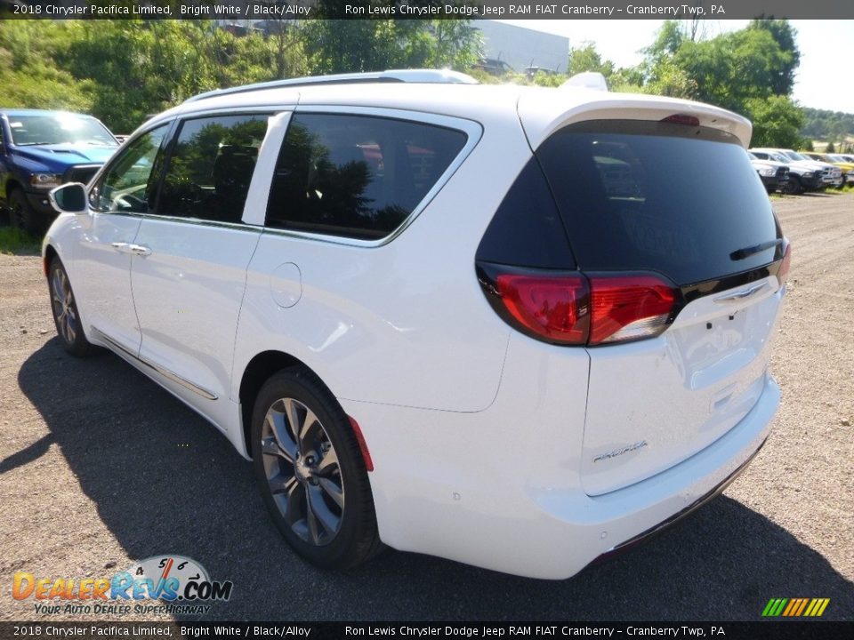 2018 Chrysler Pacifica Limited Bright White / Black/Alloy Photo #3