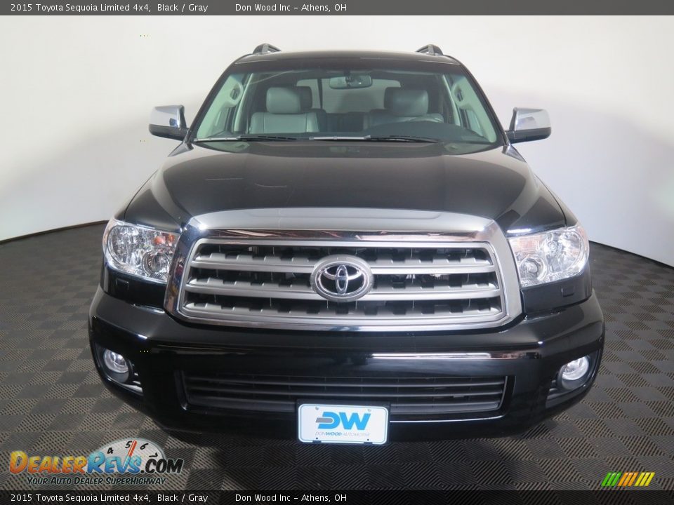 2015 Toyota Sequoia Limited 4x4 Black / Gray Photo #8