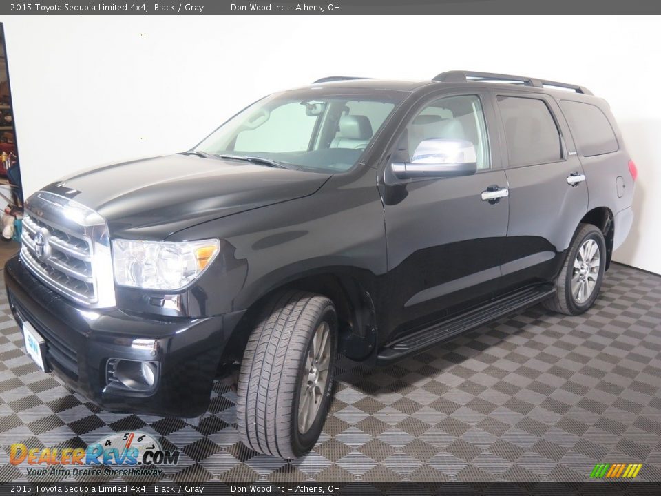 2015 Toyota Sequoia Limited 4x4 Black / Gray Photo #10