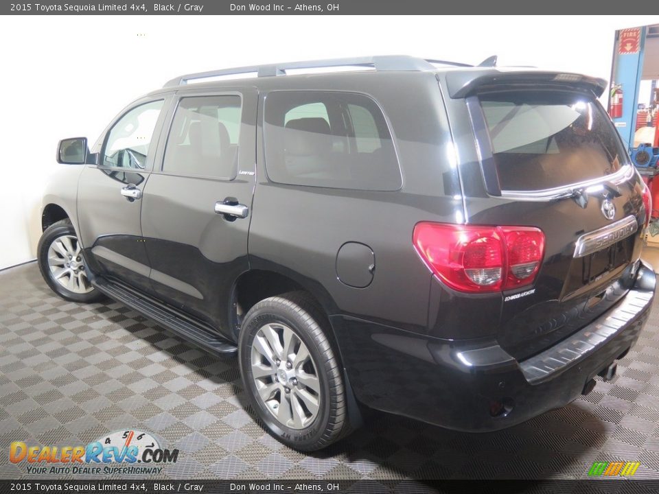 2015 Toyota Sequoia Limited 4x4 Black / Gray Photo #11