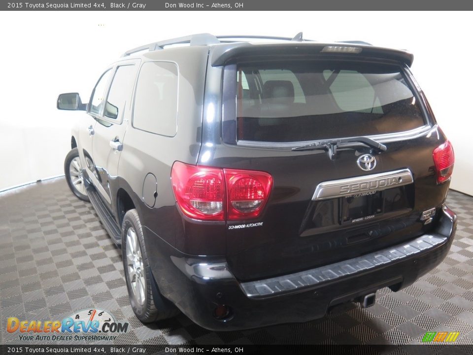 2015 Toyota Sequoia Limited 4x4 Black / Gray Photo #12