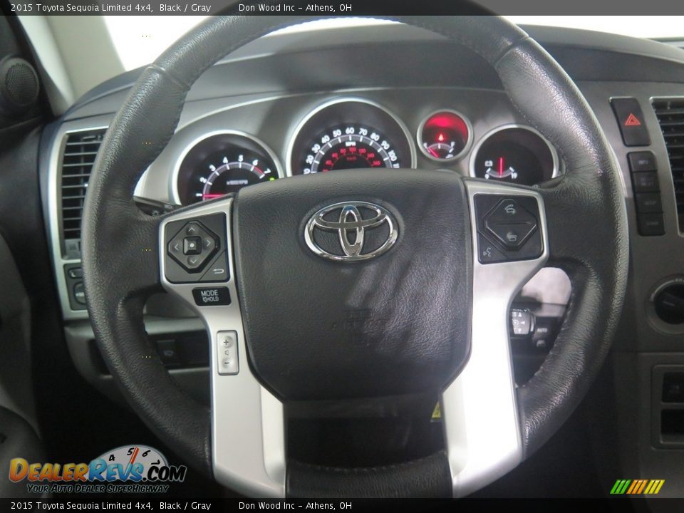 2015 Toyota Sequoia Limited 4x4 Black / Gray Photo #17