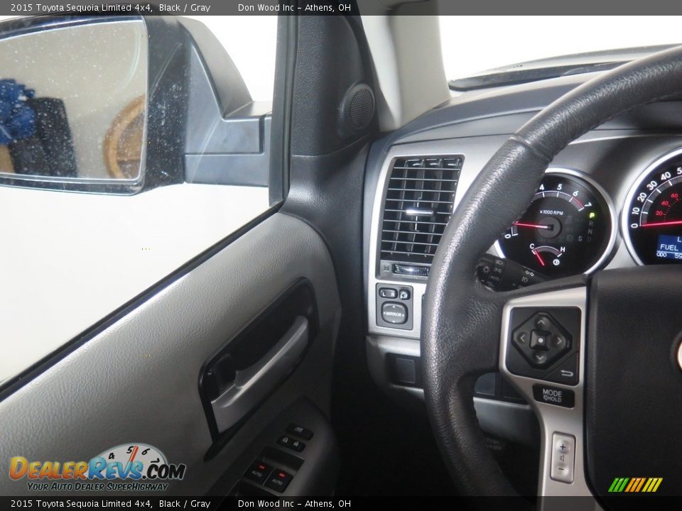 2015 Toyota Sequoia Limited 4x4 Black / Gray Photo #18