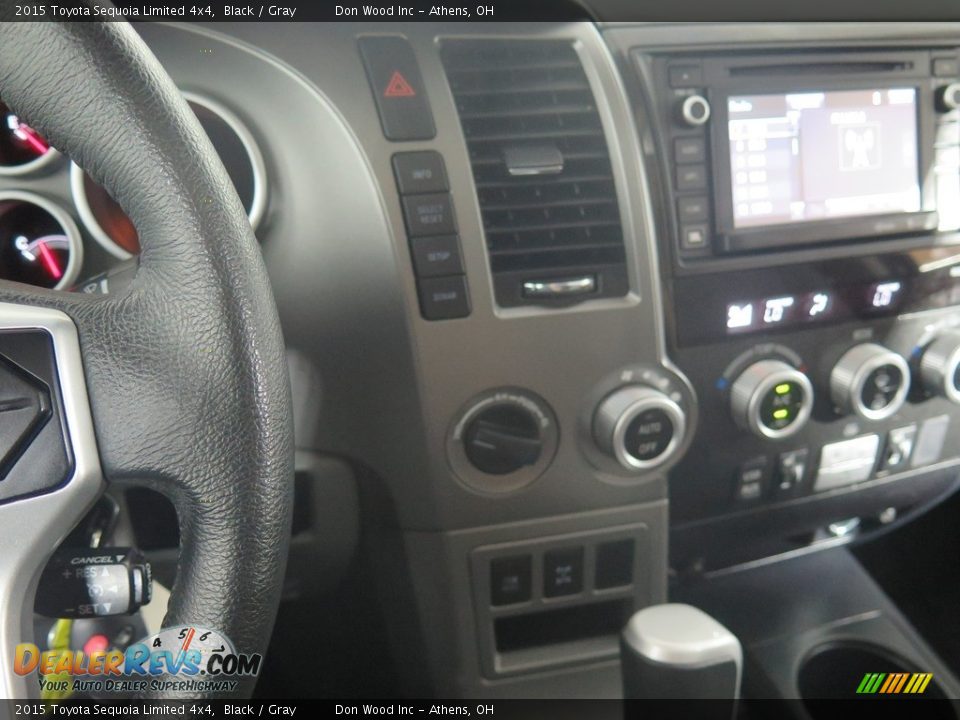 2015 Toyota Sequoia Limited 4x4 Black / Gray Photo #20