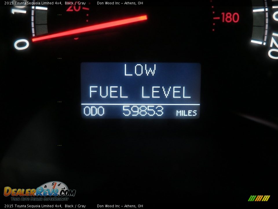 2015 Toyota Sequoia Limited 4x4 Black / Gray Photo #22