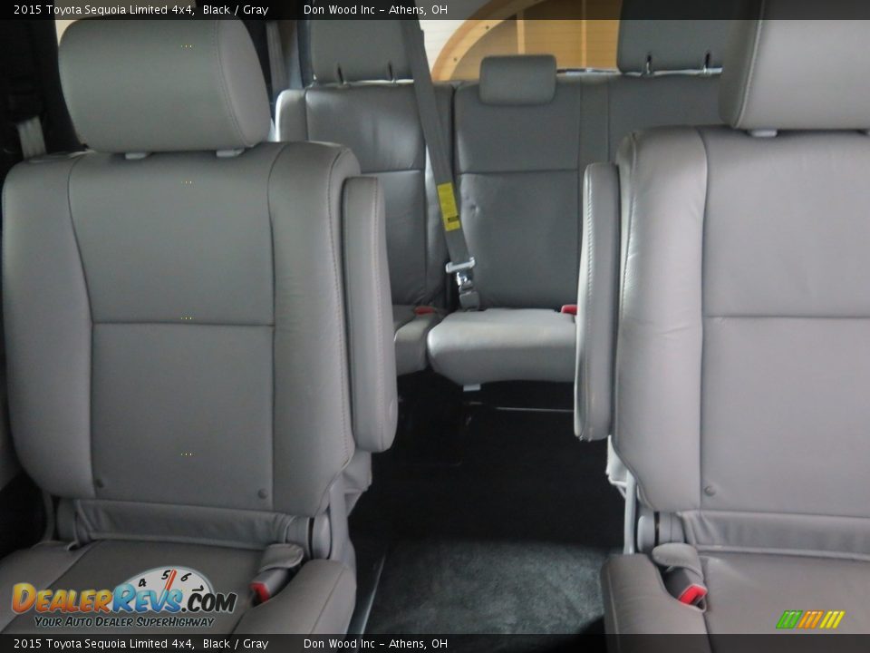 2015 Toyota Sequoia Limited 4x4 Black / Gray Photo #25
