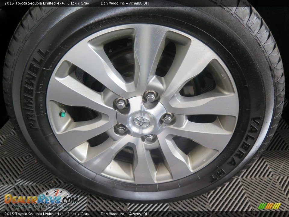 2015 Toyota Sequoia Limited 4x4 Black / Gray Photo #28