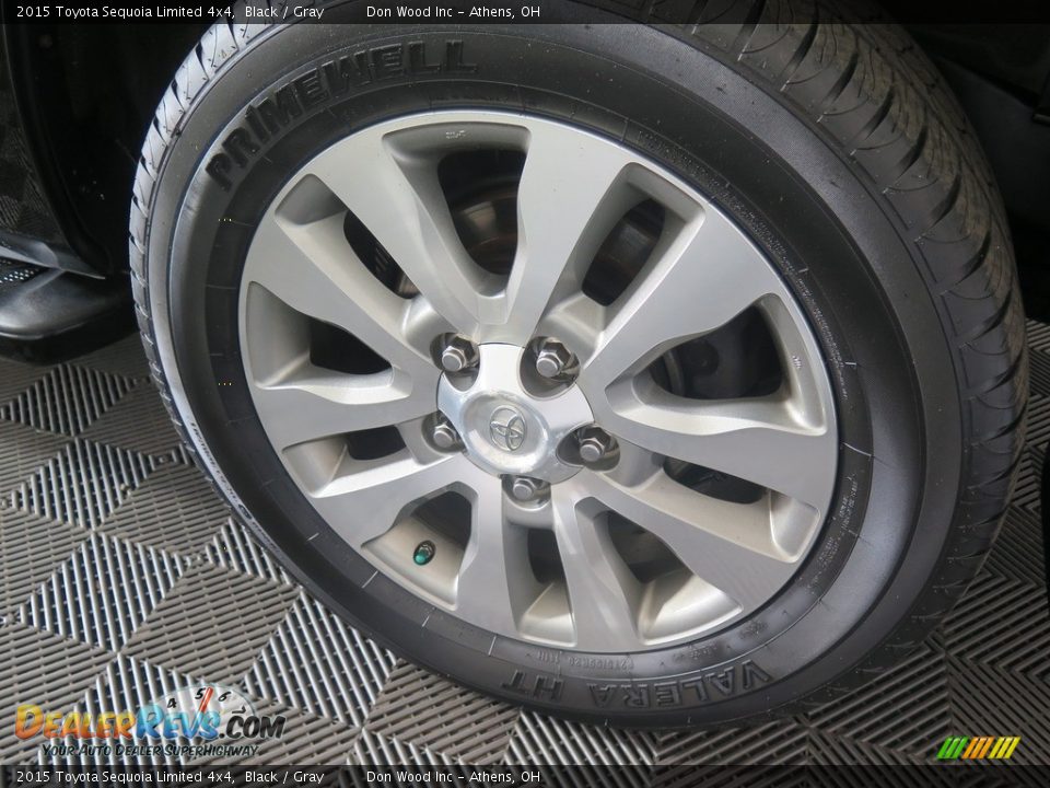 2015 Toyota Sequoia Limited 4x4 Black / Gray Photo #29