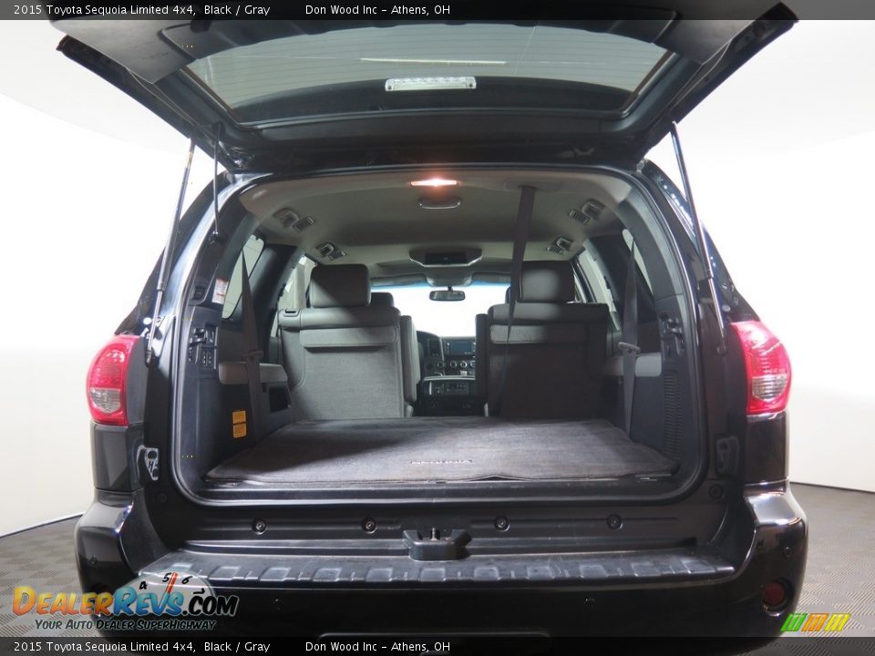 2015 Toyota Sequoia Limited 4x4 Black / Gray Photo #31
