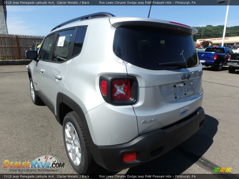 2018 Jeep Renegade Latitude 4x4 Glacier Metallic / Black Photo #3