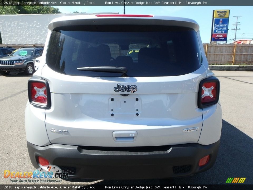 2018 Jeep Renegade Latitude 4x4 Glacier Metallic / Black Photo #4