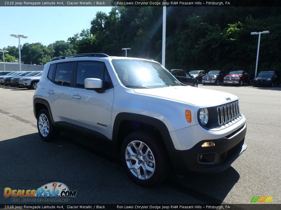 2018 Jeep Renegade Latitude 4x4 Glacier Metallic / Black Photo #7