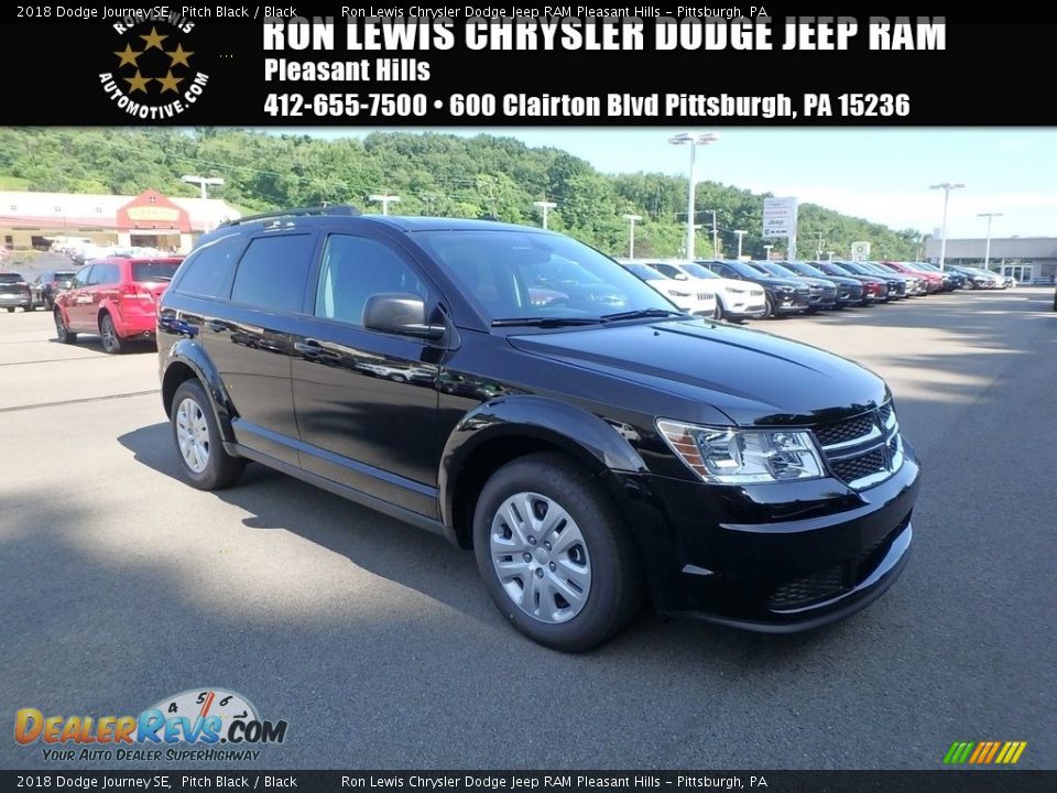 2018 Dodge Journey SE Pitch Black / Black Photo #1