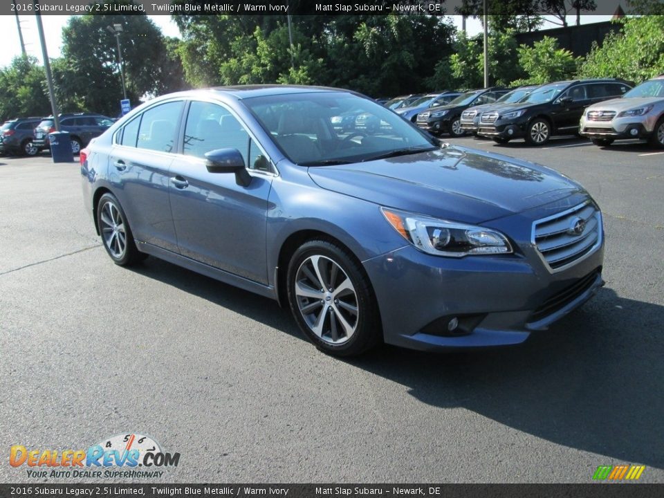 2016 Subaru Legacy 2.5i Limited Twilight Blue Metallic / Warm Ivory Photo #4