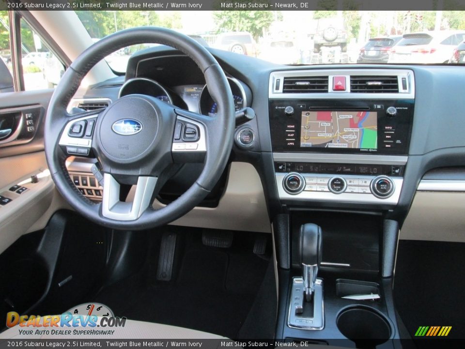 2016 Subaru Legacy 2.5i Limited Twilight Blue Metallic / Warm Ivory Photo #10