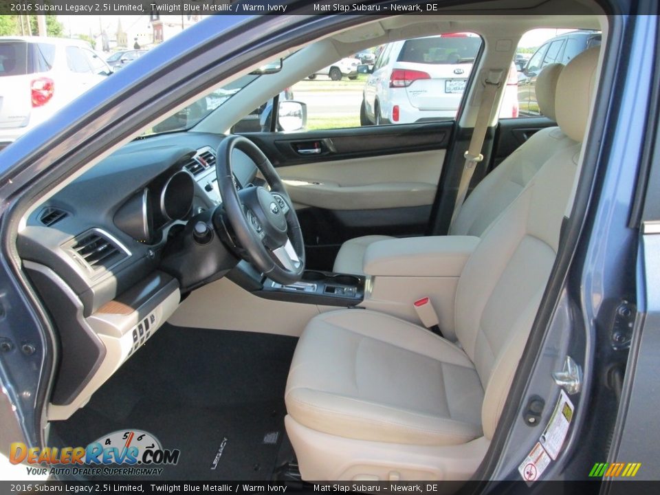 2016 Subaru Legacy 2.5i Limited Twilight Blue Metallic / Warm Ivory Photo #13