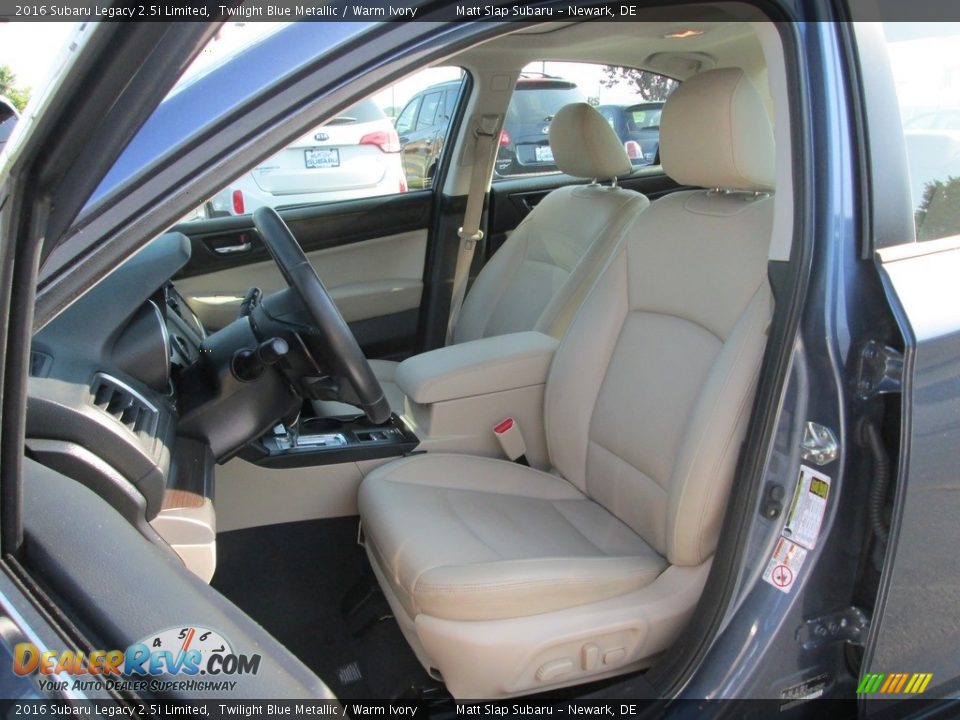 2016 Subaru Legacy 2.5i Limited Twilight Blue Metallic / Warm Ivory Photo #16