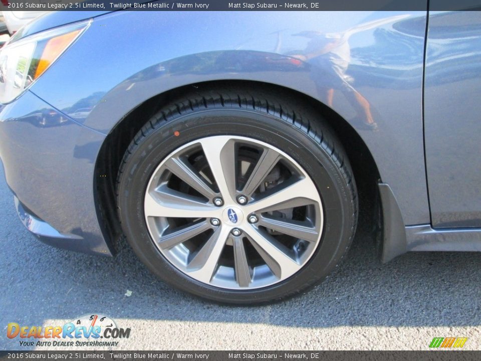 2016 Subaru Legacy 2.5i Limited Twilight Blue Metallic / Warm Ivory Photo #23