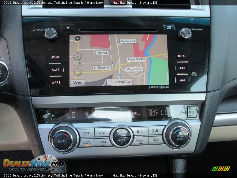 2016 Subaru Legacy 2.5i Limited Twilight Blue Metallic / Warm Ivory Photo #26