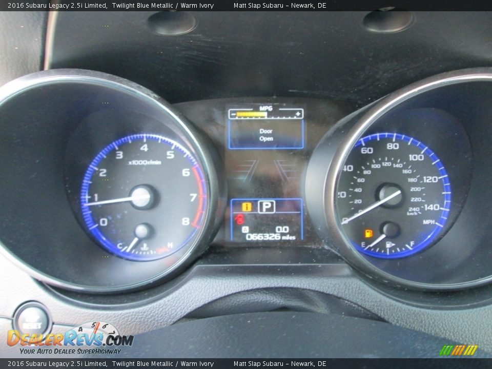 2016 Subaru Legacy 2.5i Limited Twilight Blue Metallic / Warm Ivory Photo #28