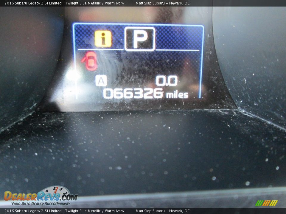 2016 Subaru Legacy 2.5i Limited Twilight Blue Metallic / Warm Ivory Photo #29