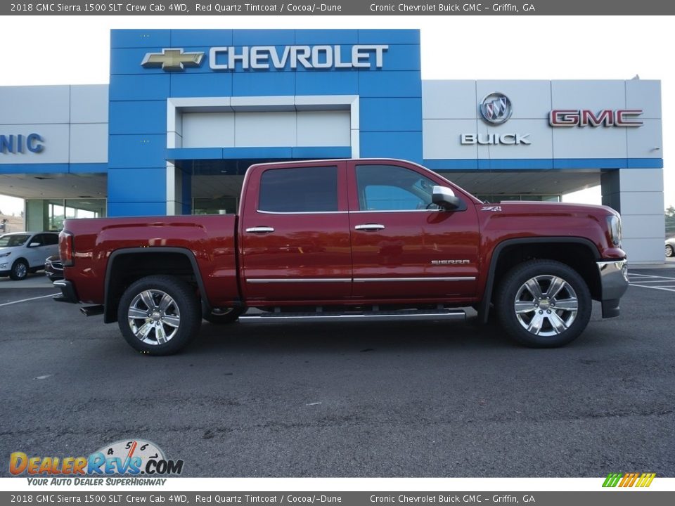 Red Quartz Tintcoat 2018 GMC Sierra 1500 SLT Crew Cab 4WD Photo #10