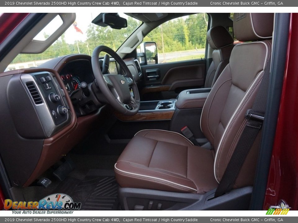 High Country Saddle Interior - 2019 Chevrolet Silverado 2500HD High Country Crew Cab 4WD Photo #4