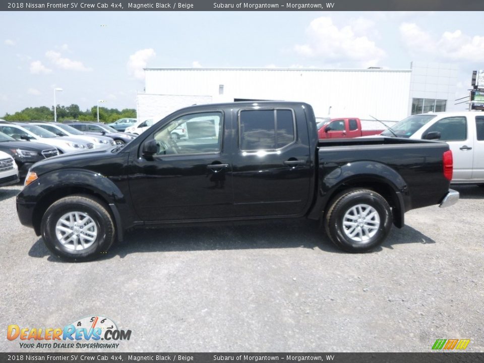 2018 Nissan Frontier SV Crew Cab 4x4 Magnetic Black / Beige Photo #9