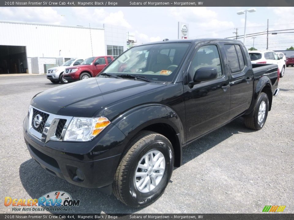 2018 Nissan Frontier SV Crew Cab 4x4 Magnetic Black / Beige Photo #10