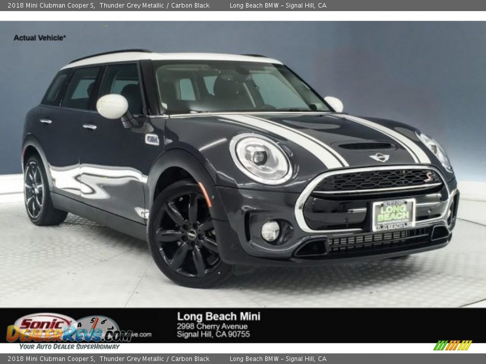 2018 Mini Clubman Cooper S Thunder Grey Metallic / Carbon Black Photo #1