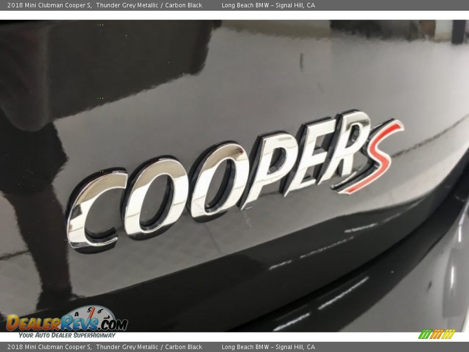 2018 Mini Clubman Cooper S Thunder Grey Metallic / Carbon Black Photo #7